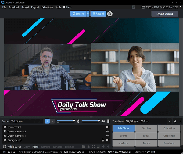 Xsplit Broadcaster screenshot 3