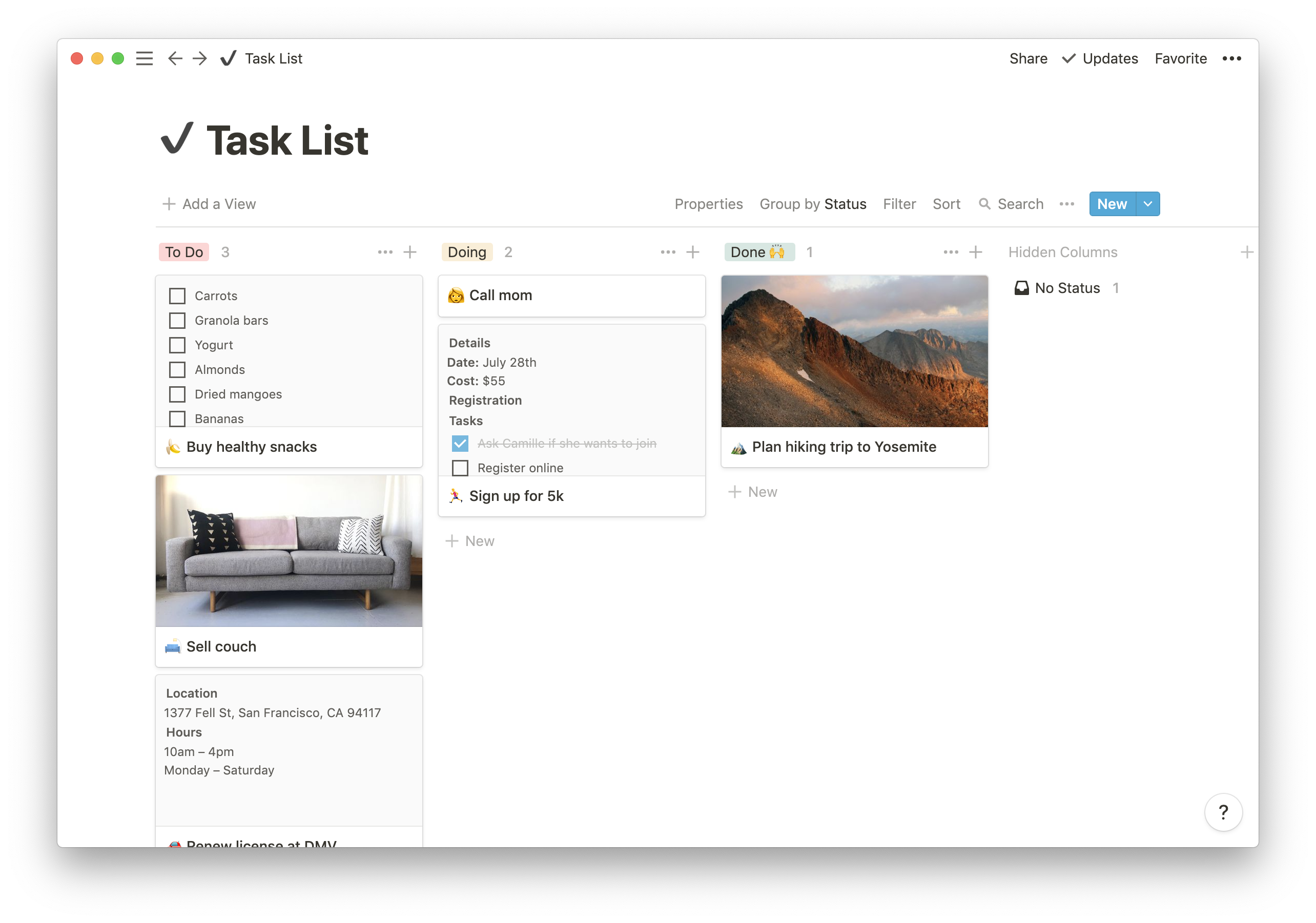 Notion screenshot 4