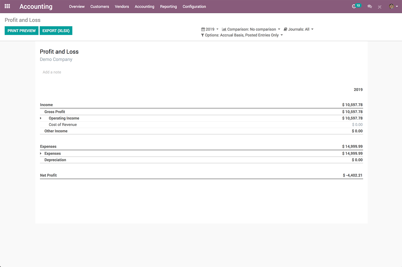 Odoo Accounting screenshot 6