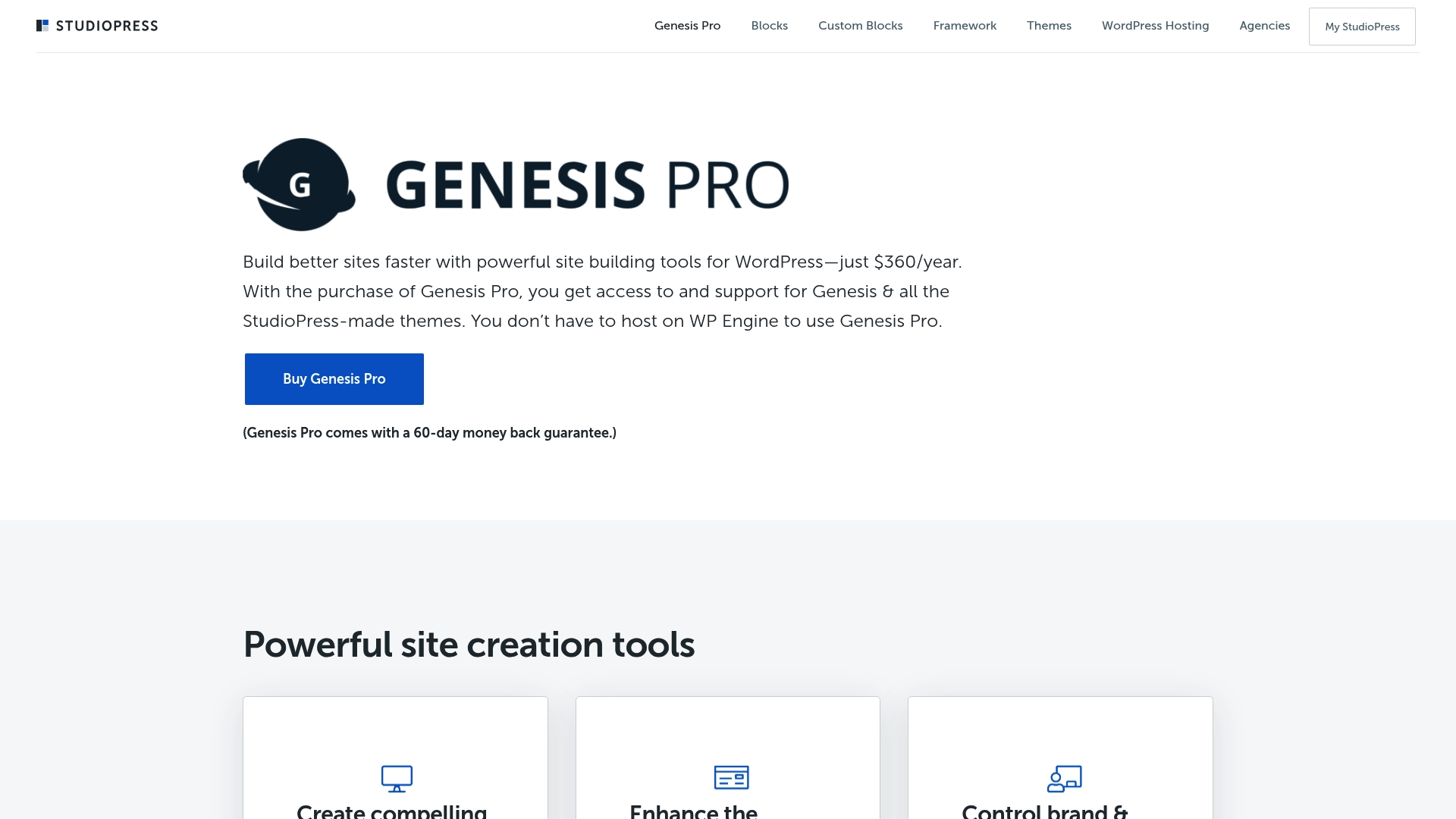 Genesis Pro - Genesis Pro Homepage