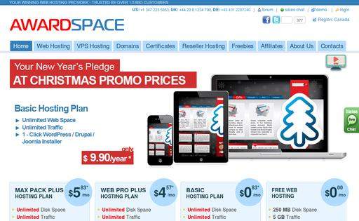 Awardspace screenshot 2