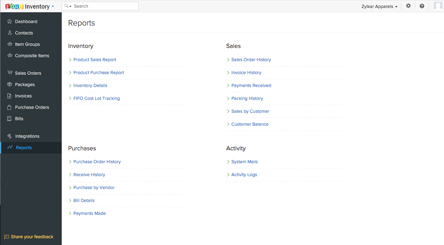 Zoho Inventory 1