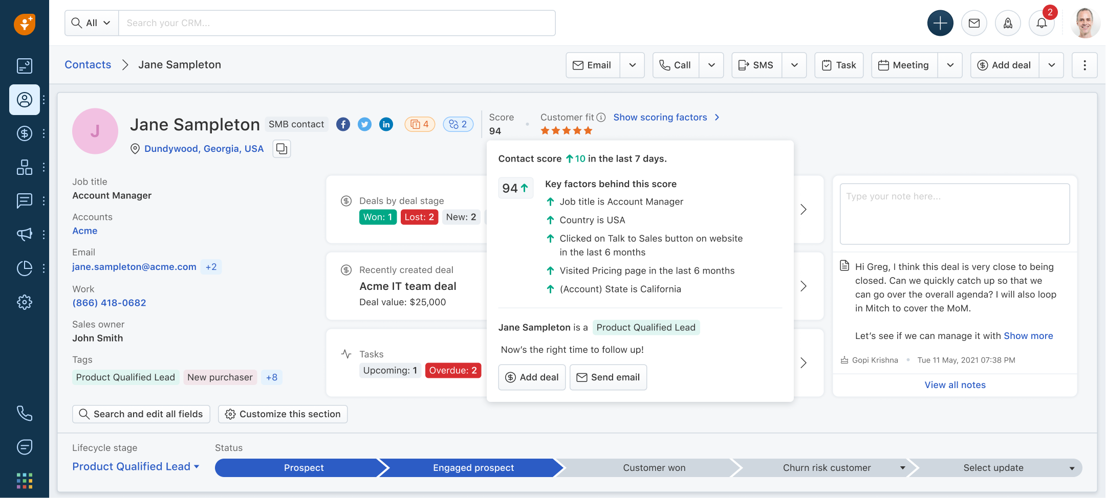 Freshsales screenshot 3