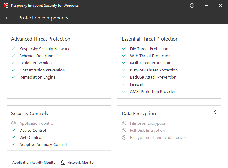Kaspersky Endpoint Security screenshot 4
