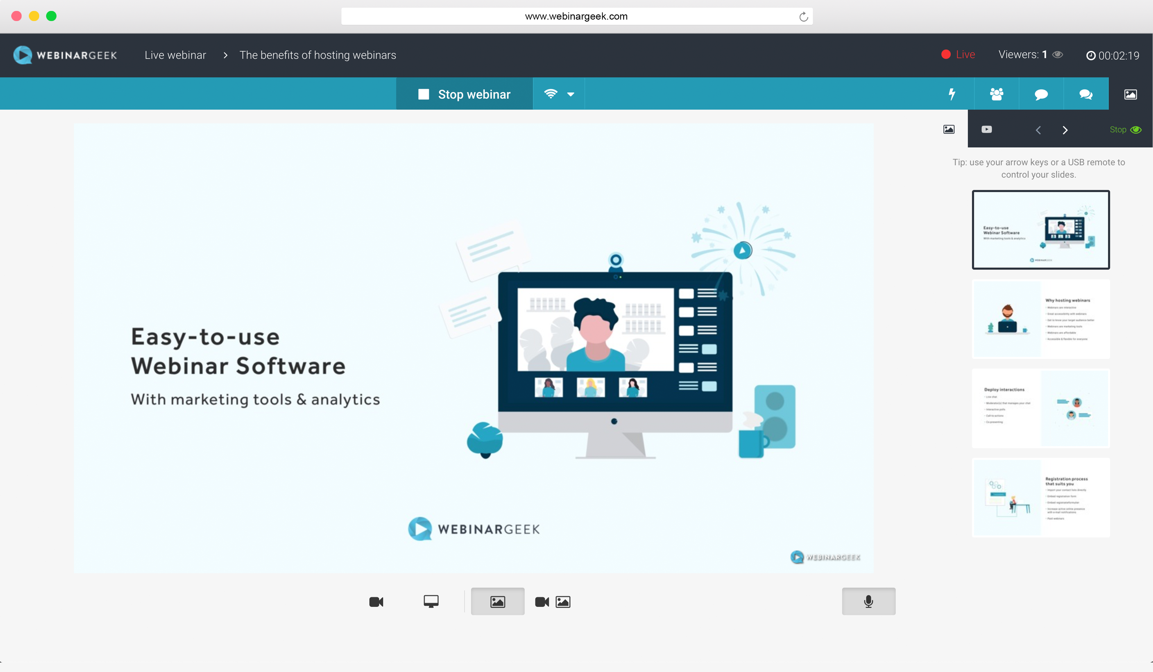 WebinarGeek screenshot 2