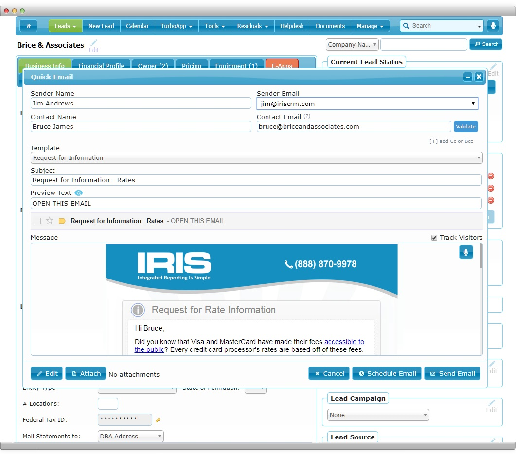 IRIS CRM 8