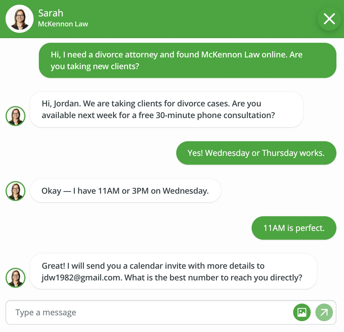 Smith.ai Live Website Chat 4