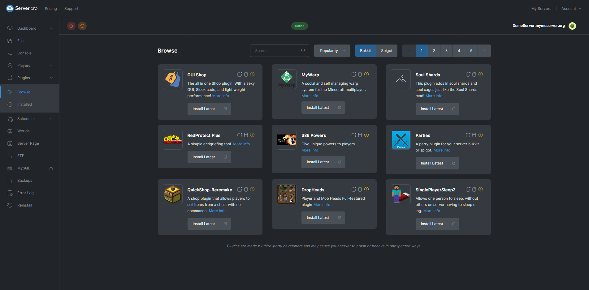 Server.pro screenshot 3