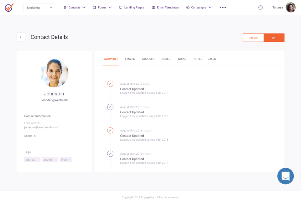 EngageBay screenshot 3
