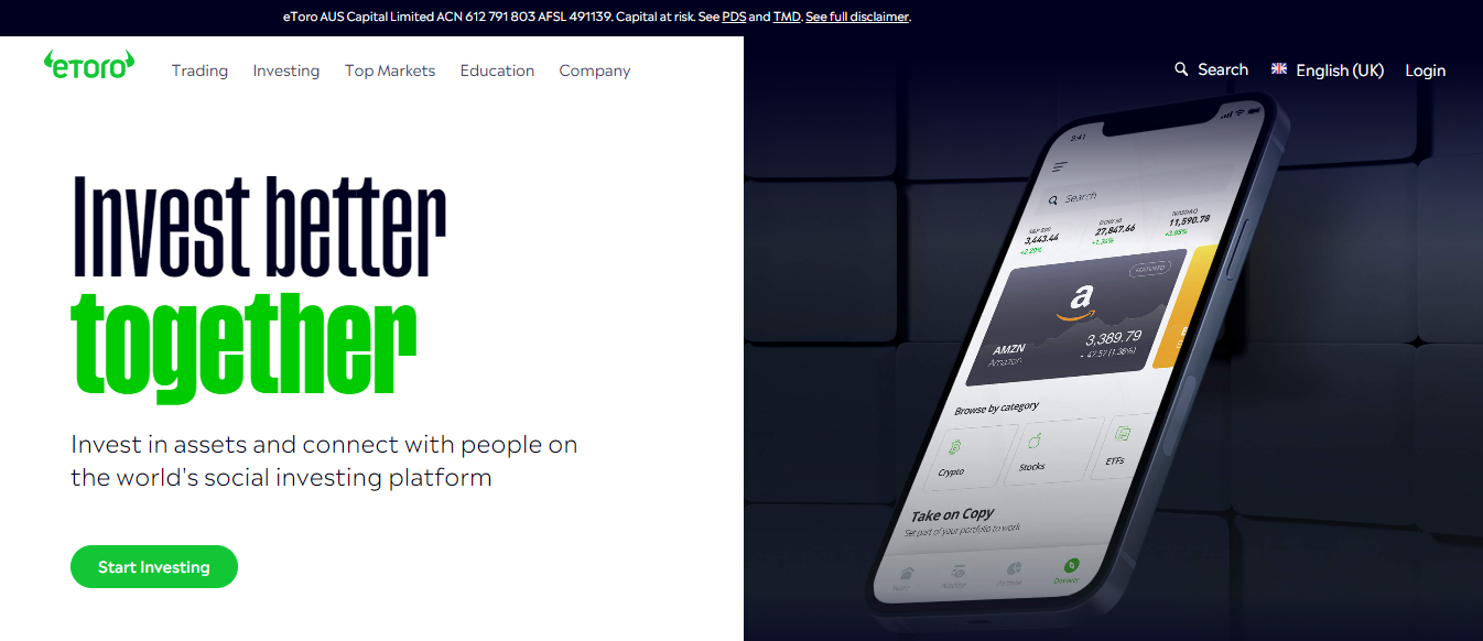 eToro screenshot 2