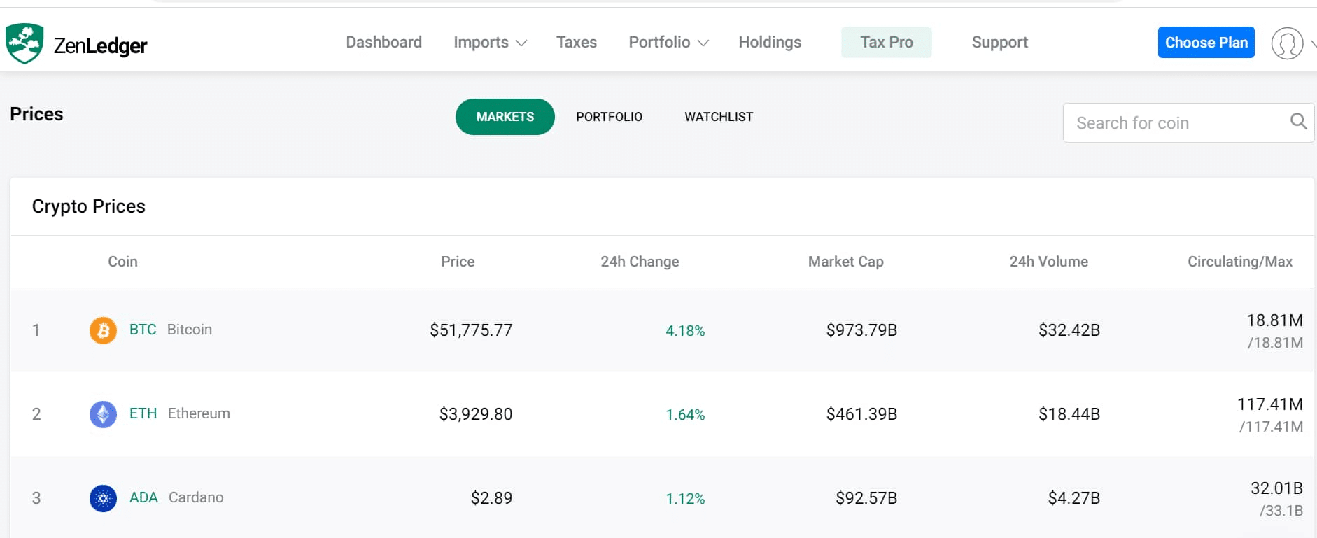 ZenLedger screenshot 2