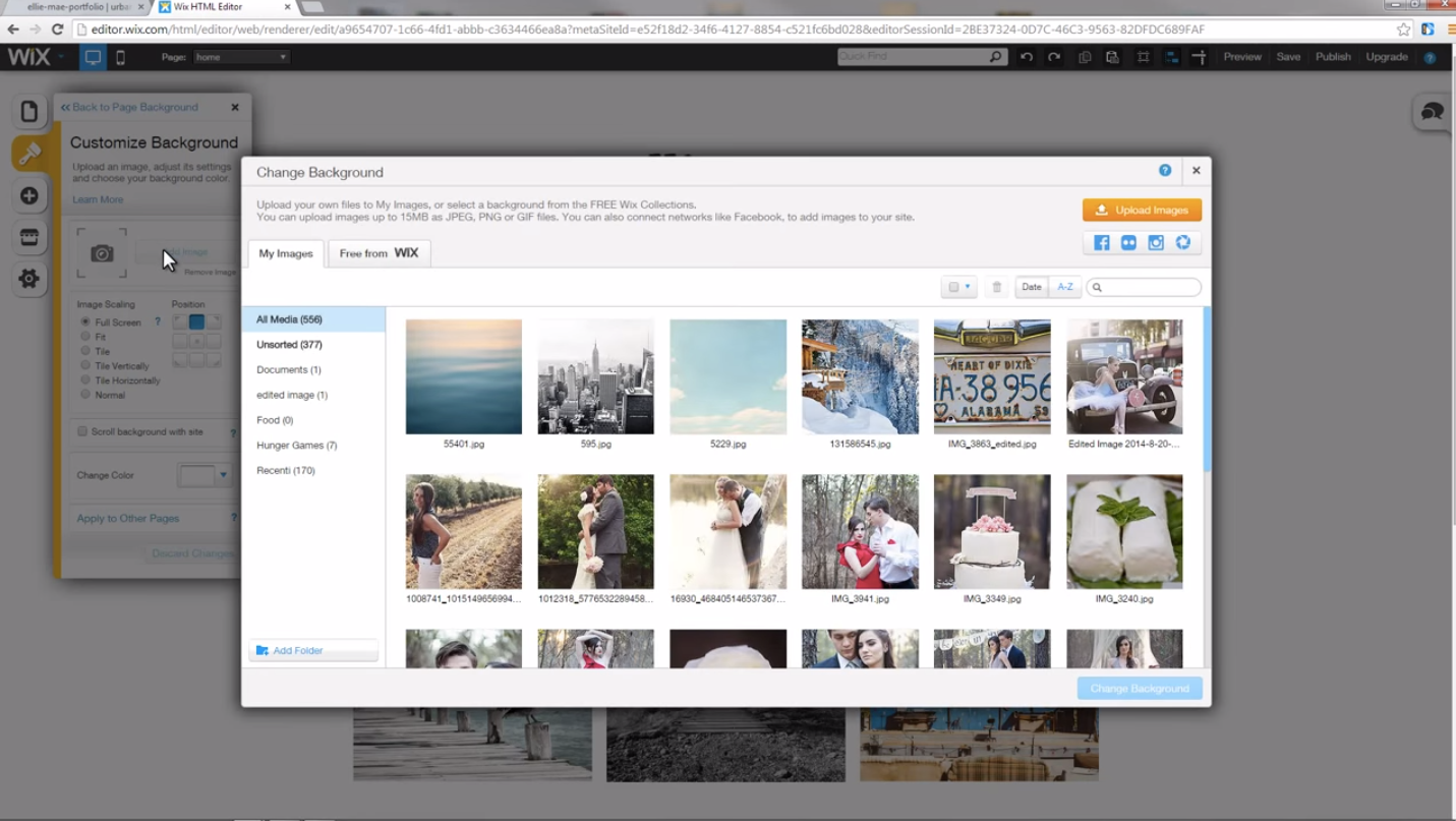 Wix screenshot 3
