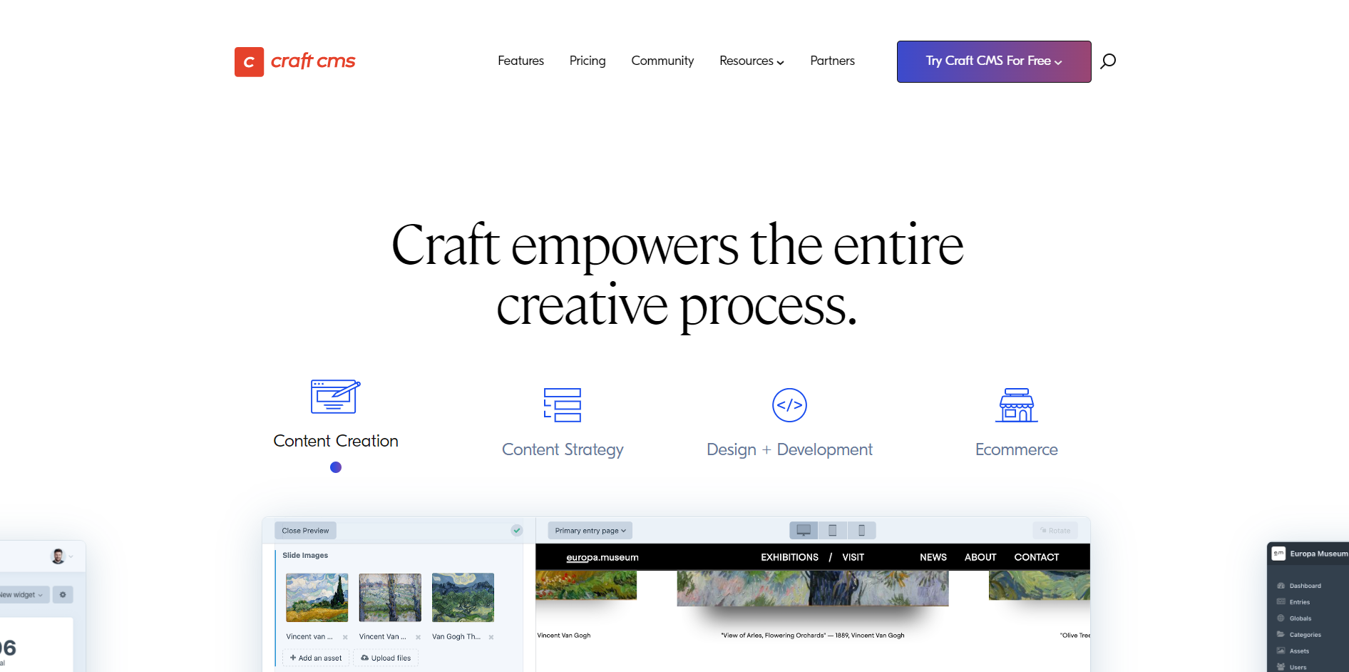 Craft CMS screenshot 2