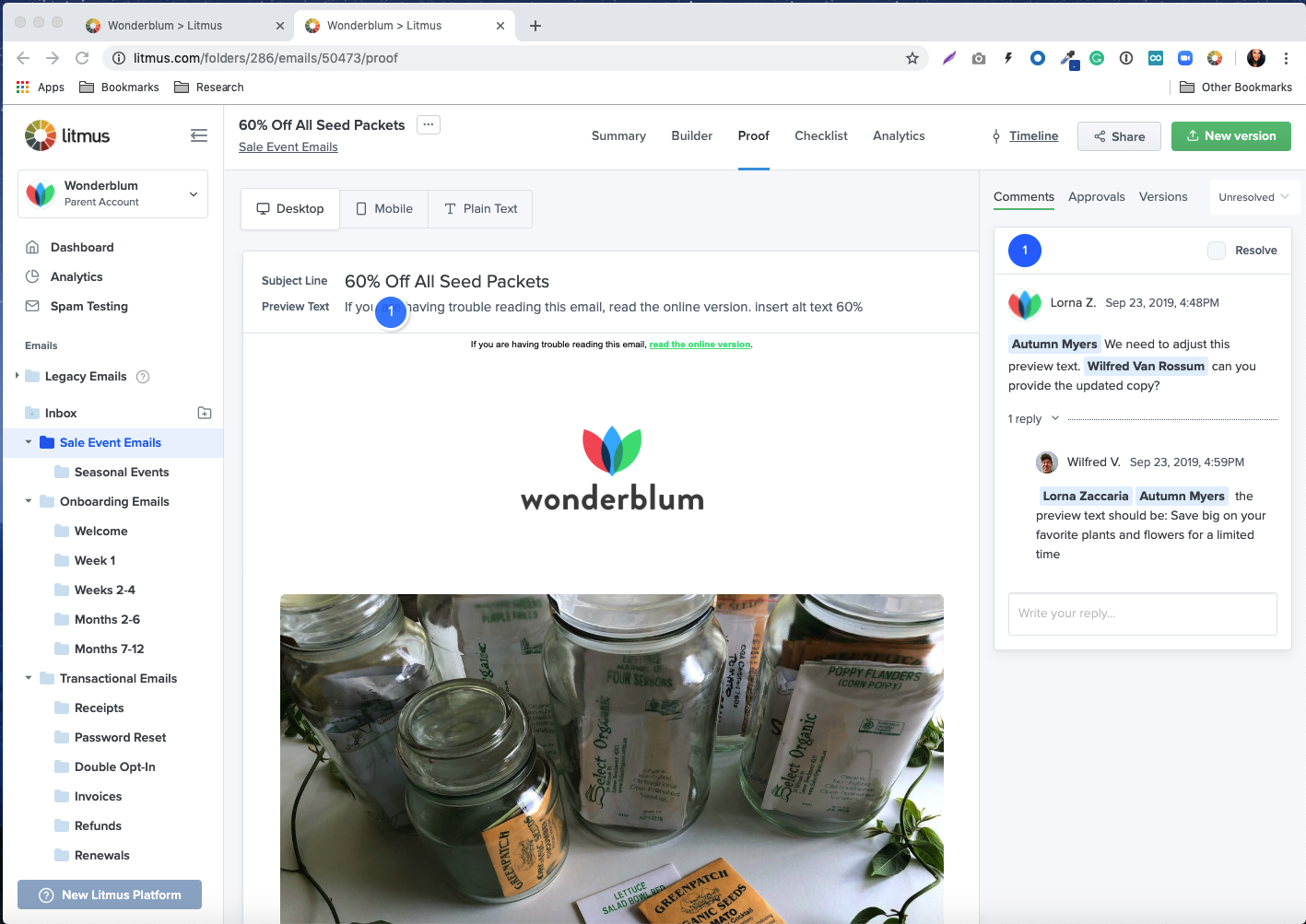 Litmus screenshot 3