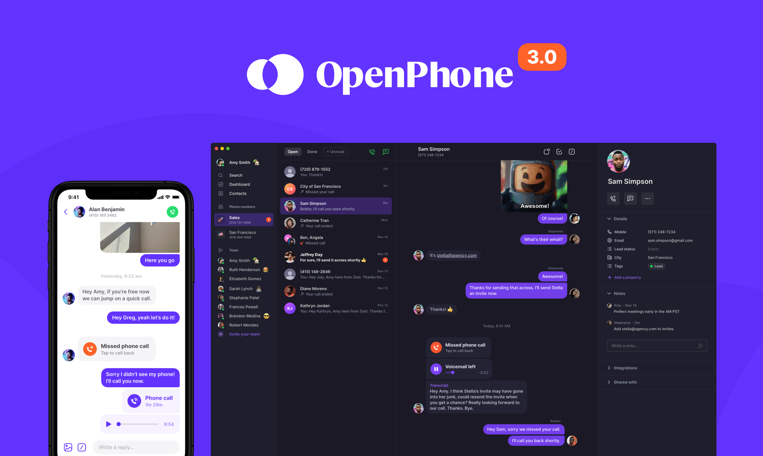 OpenPhone screenshot 2