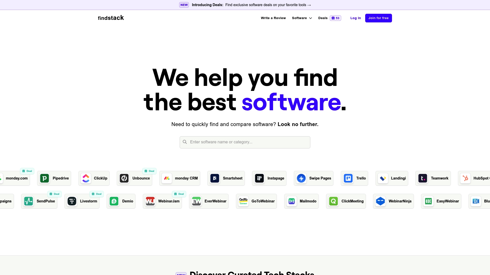 Findstack - Findstack Homepage