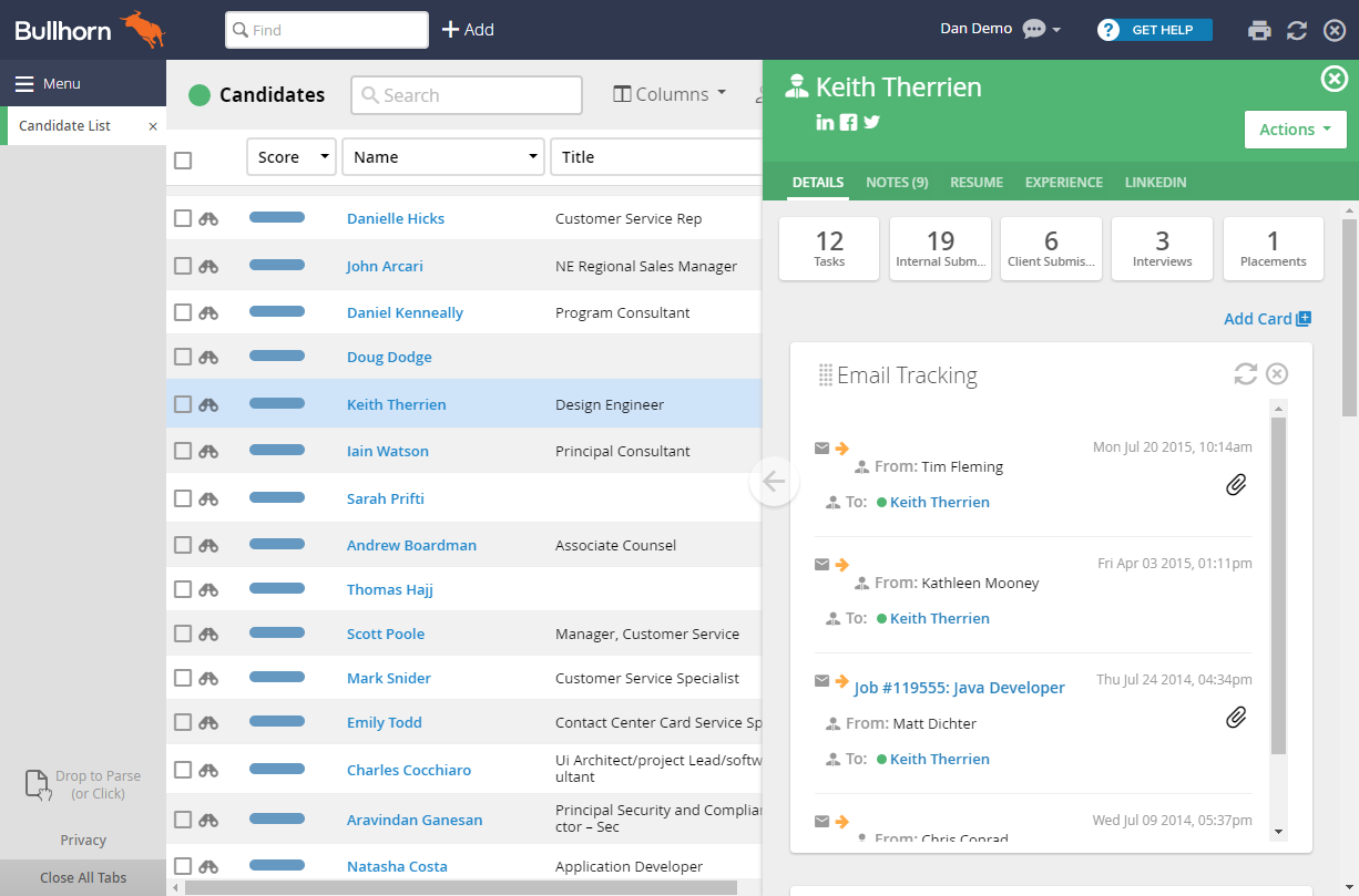 Bullhorn ATS & CRM 4