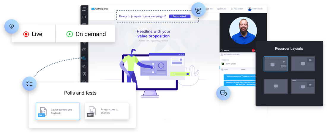 GetResponse Webinar Sample Page
