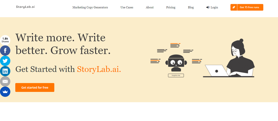 Storylab homepage