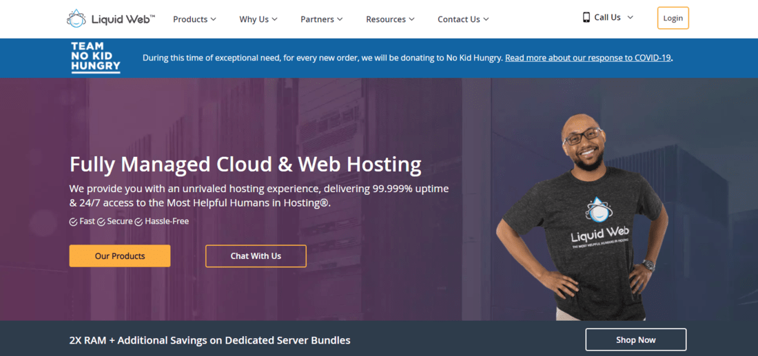 liquidweb landing page