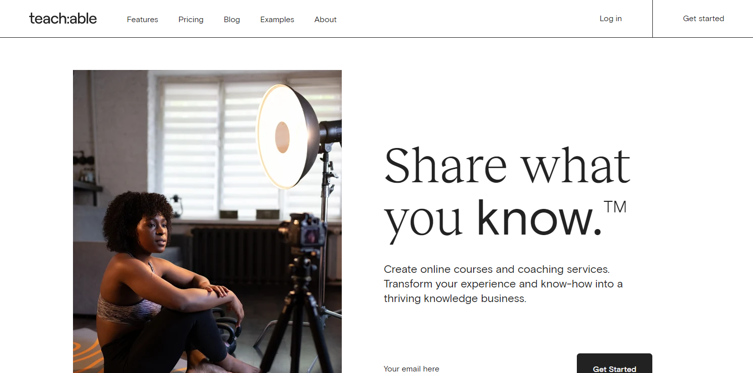 Teachable Landing Page