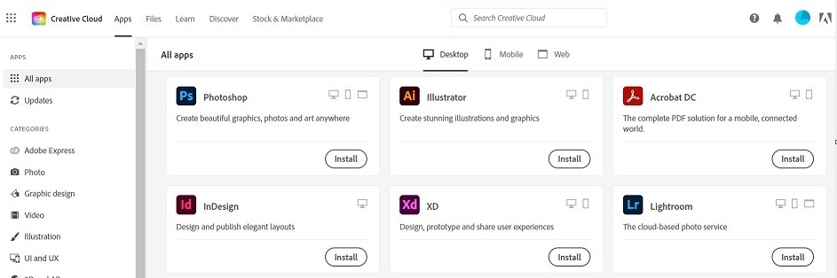 Adobe Creative Cloud 4