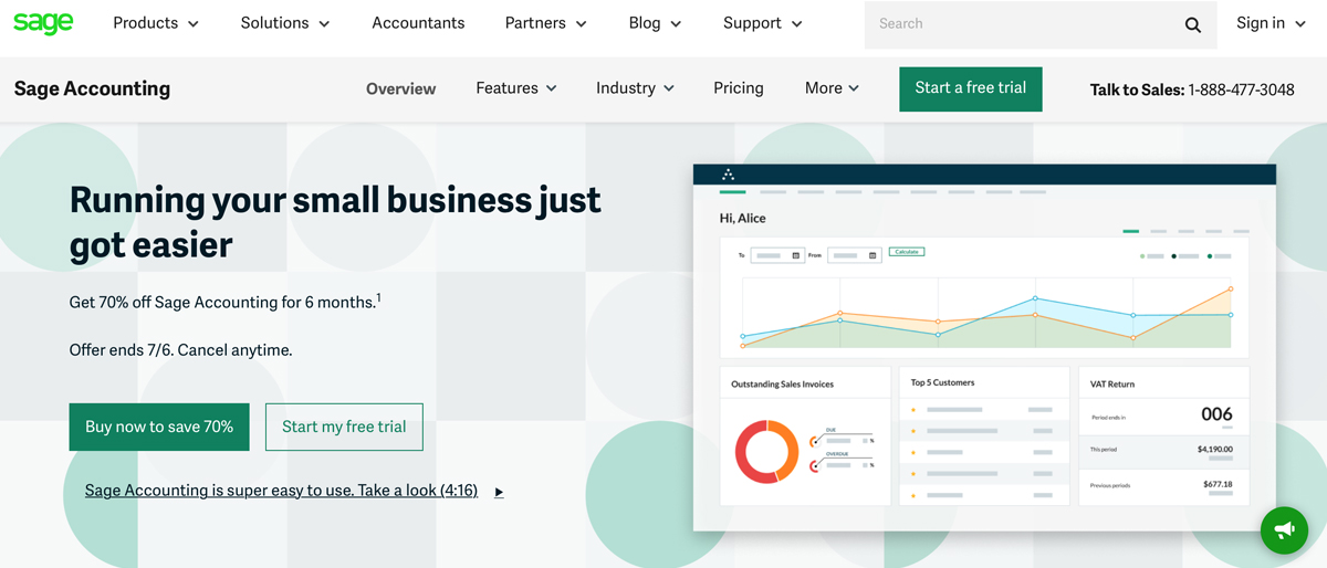 Sage Business Cloud Accounting Review 2024