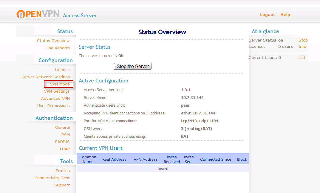 OpenVPN Access Server 1