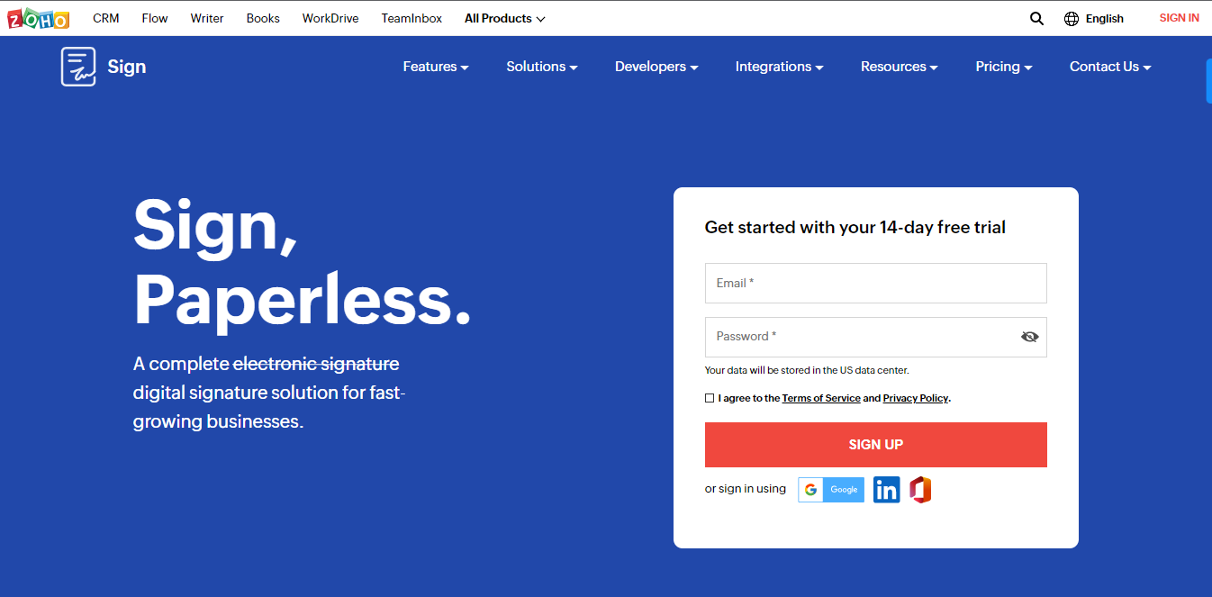 Zoho Sign