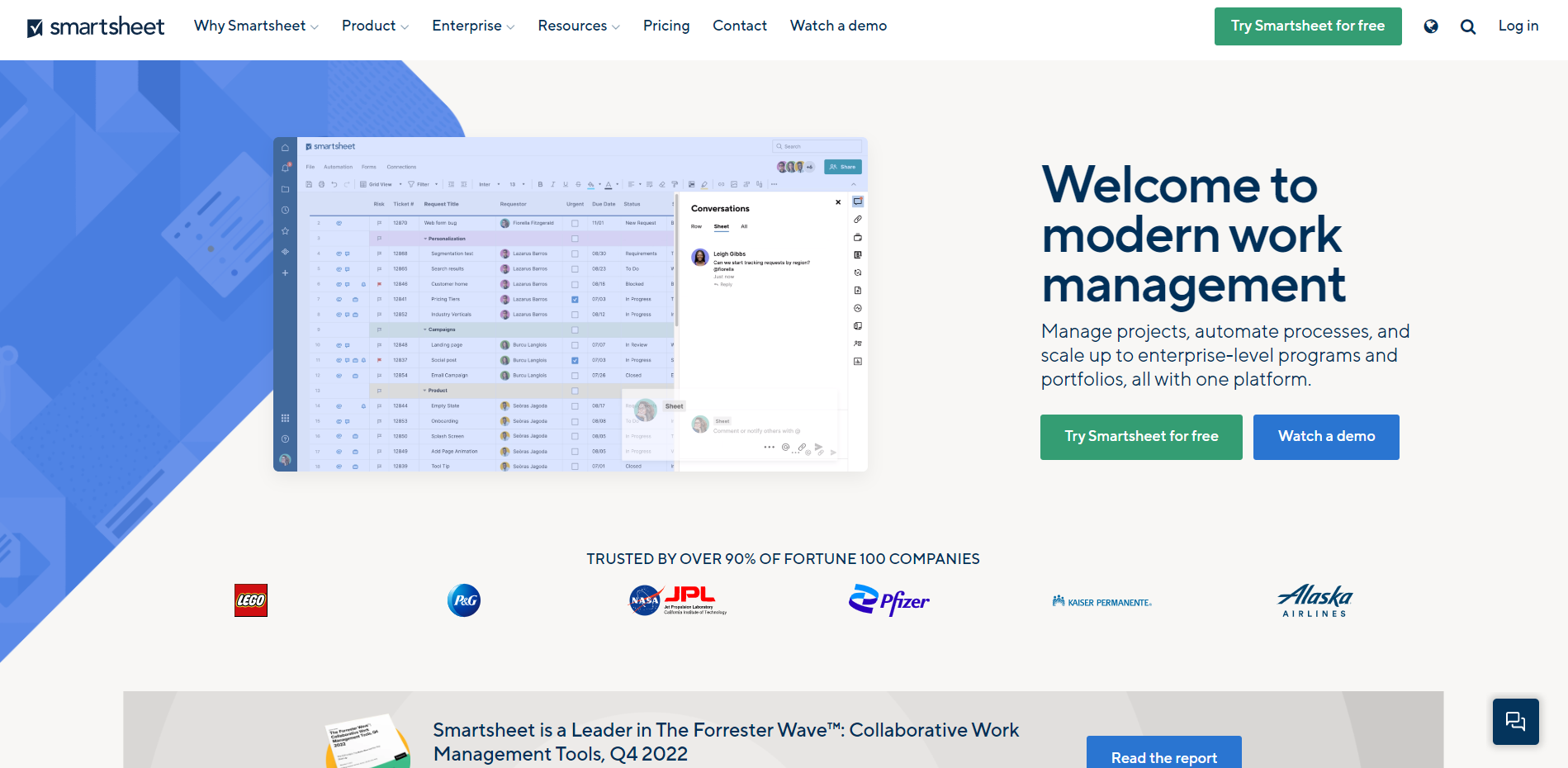Smartsheet screenshot 5