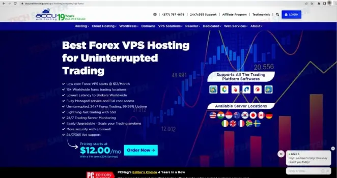 AccuWeb Forex VPS 3
