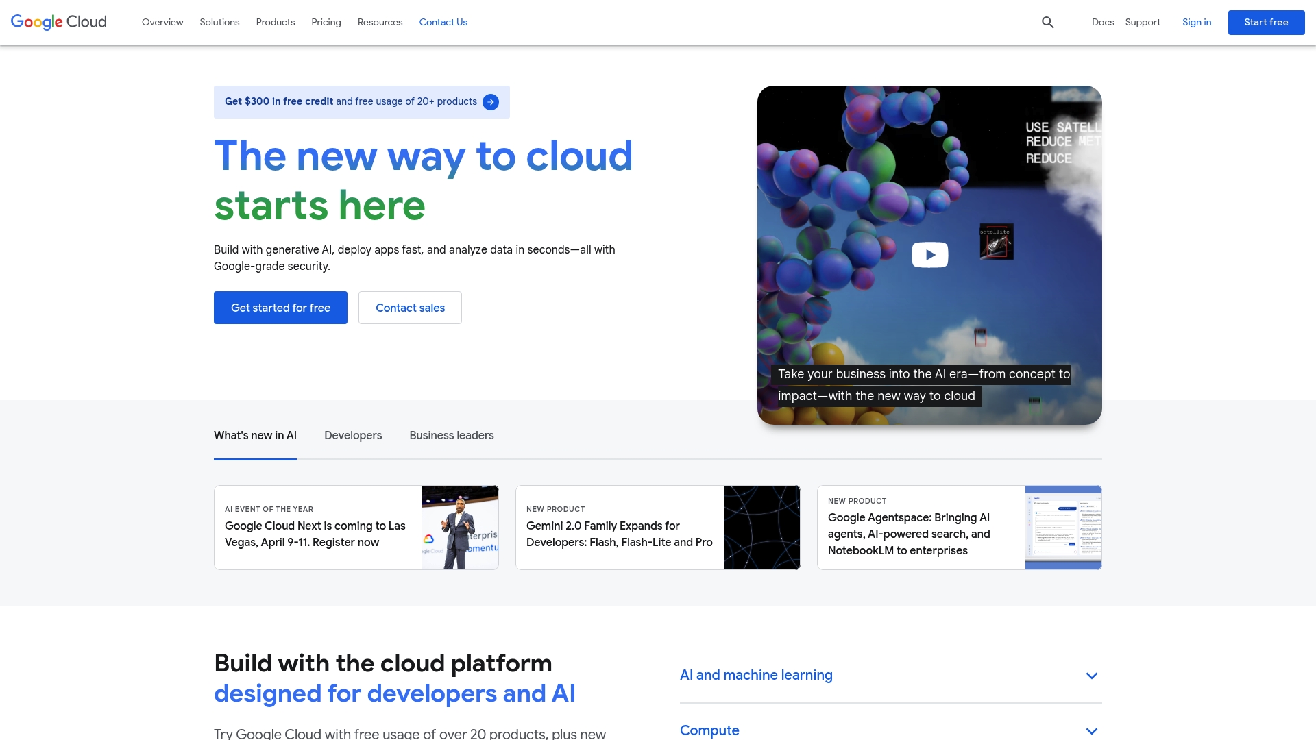 Google Cloud - Google Cloud Homepage