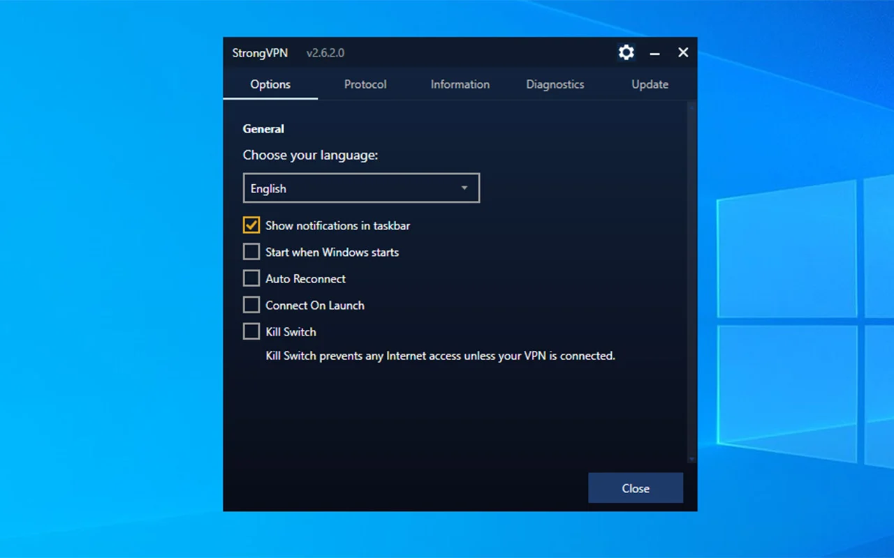 StrongVPN screenshot 3