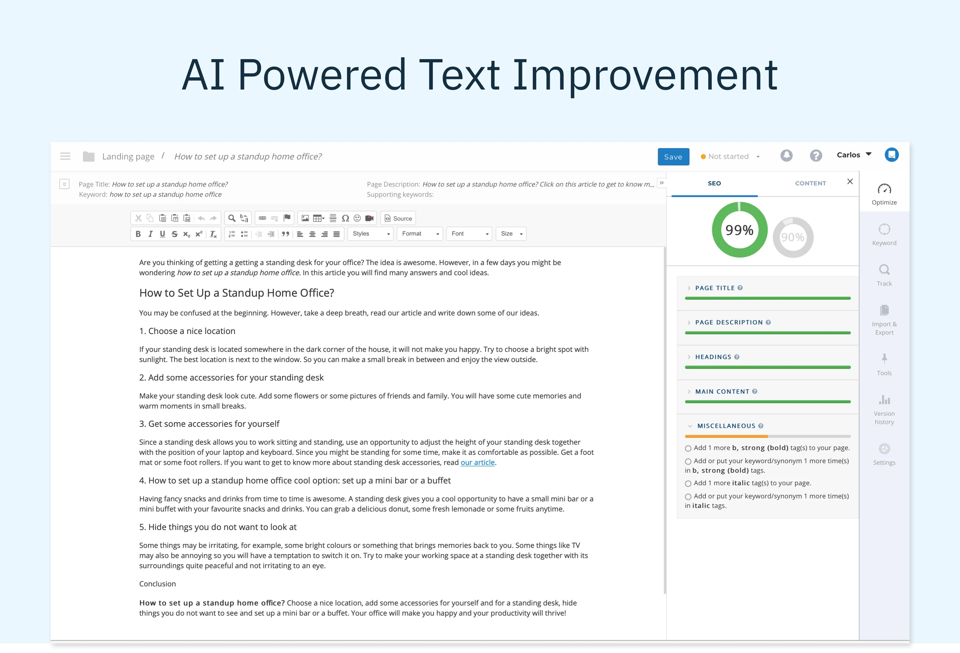 Textmetrics screenshot 4