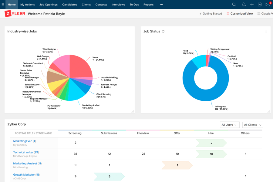 Zoho Recruit 3