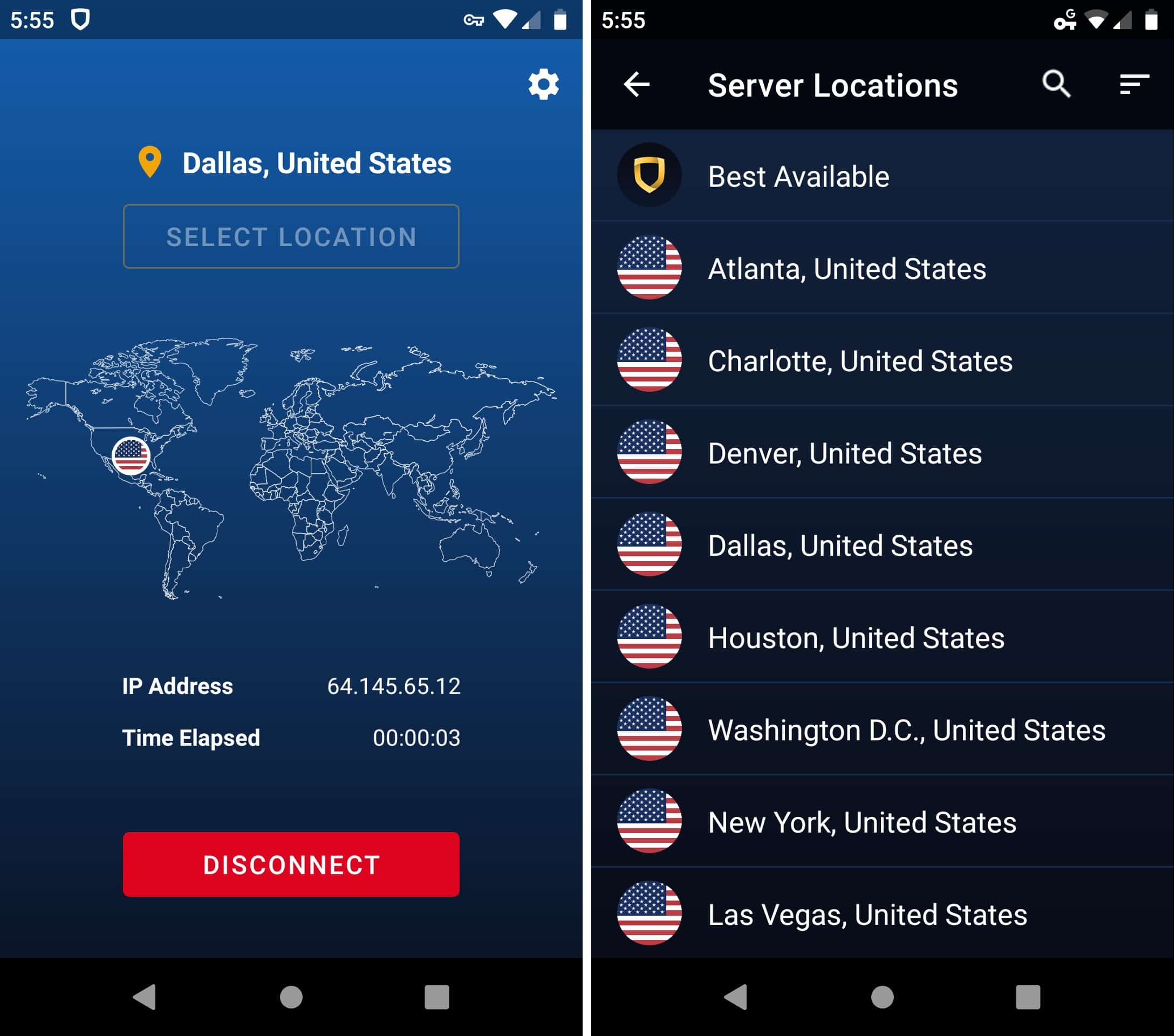 StrongVPN screenshot 4
