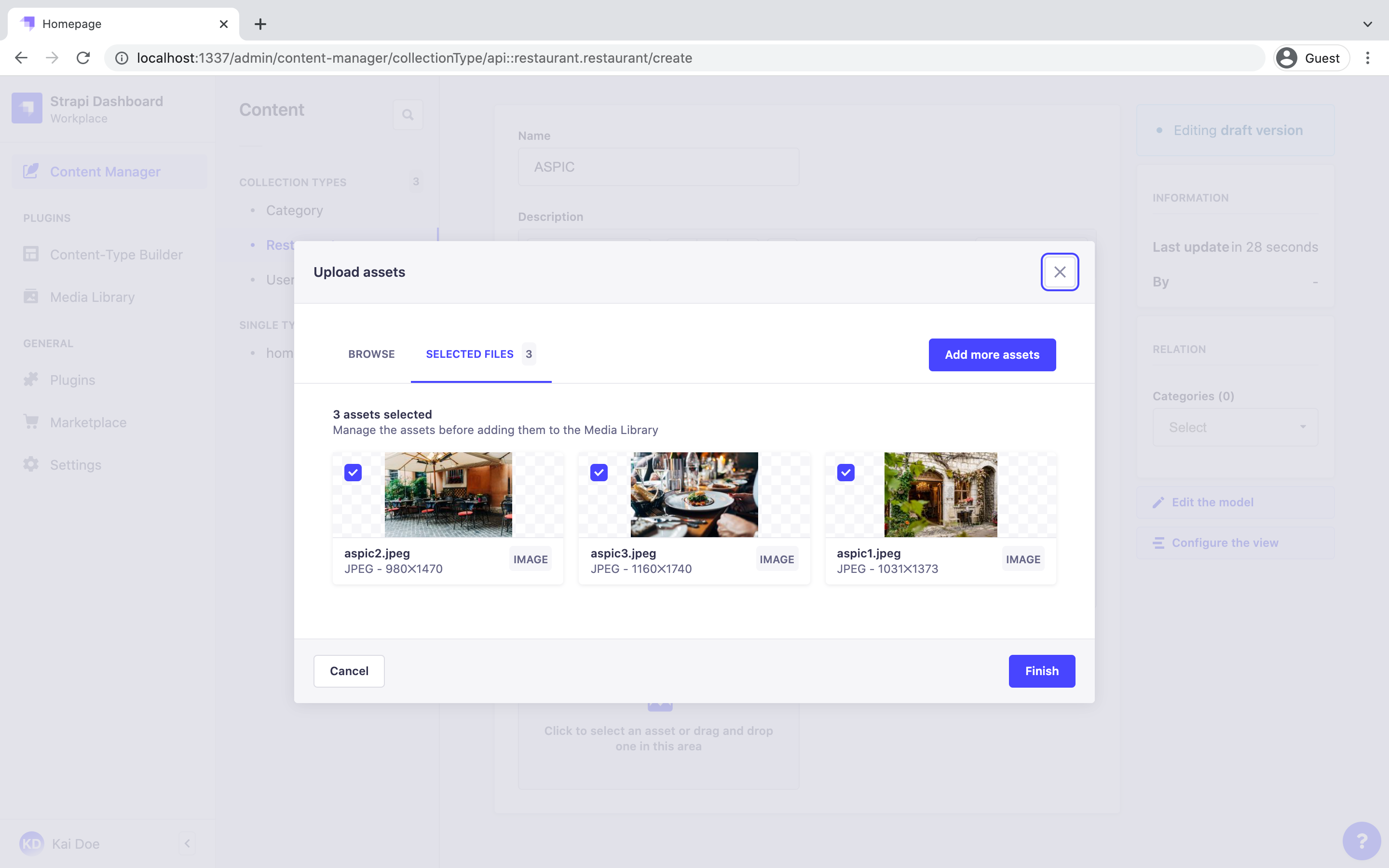 Strapi screenshot 3