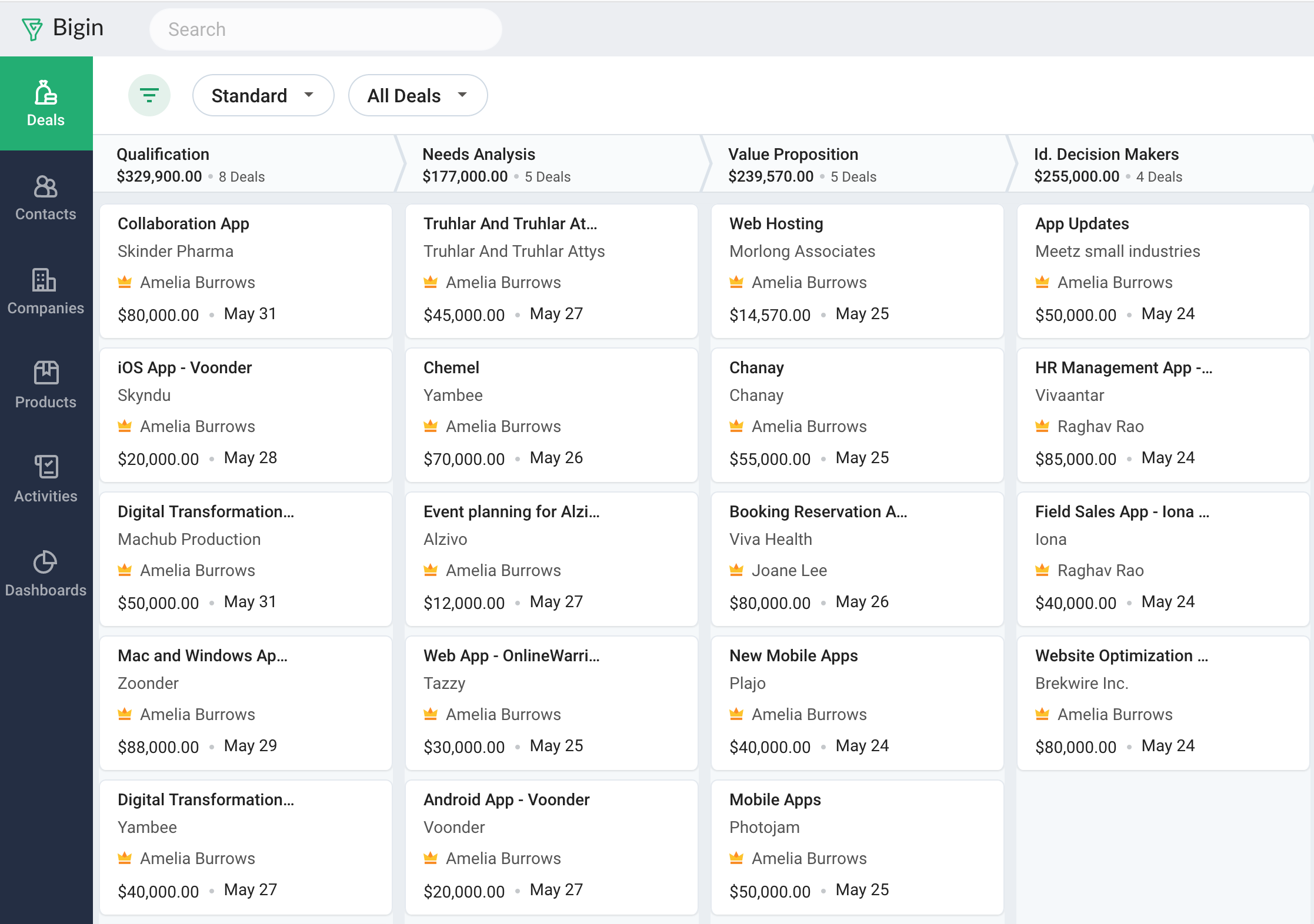 Bigin by Zoho CRM screenshot 2