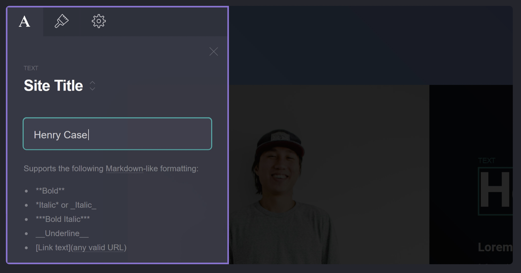 Carrd screenshot 3