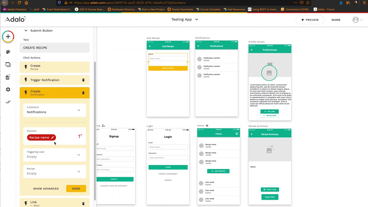 Adalo screenshot 2