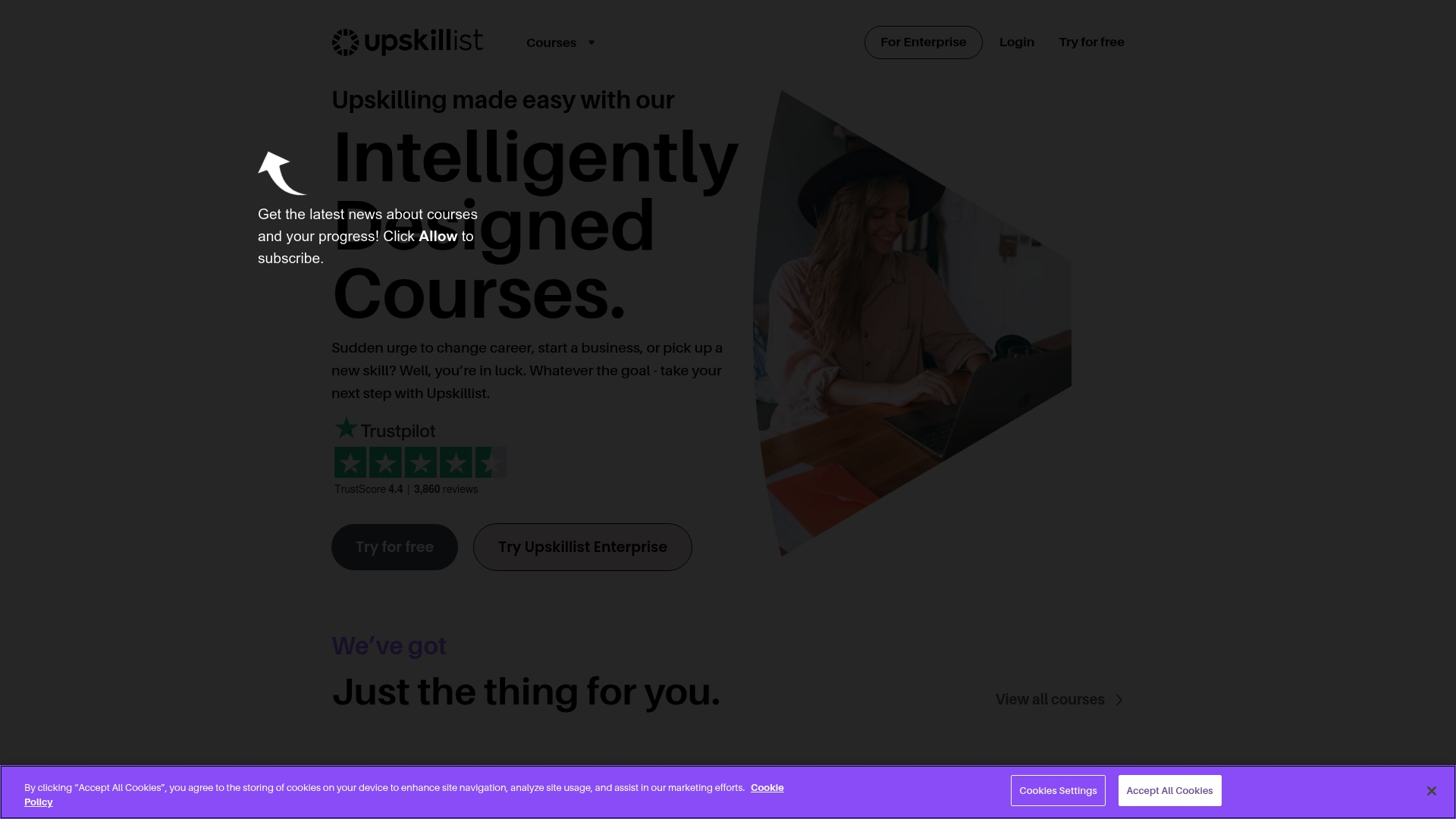 Upskillist - Upskillist Homepage