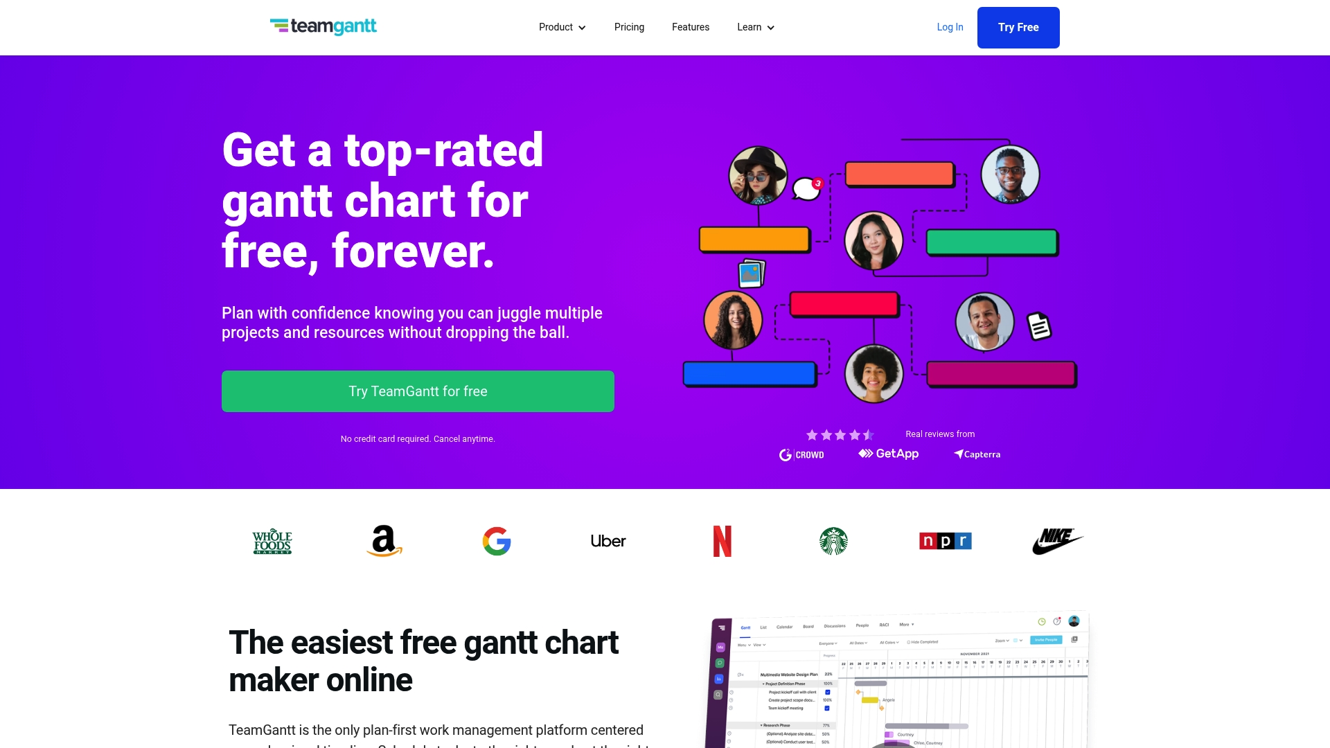 TeamGantt - TeamGantt Homepage