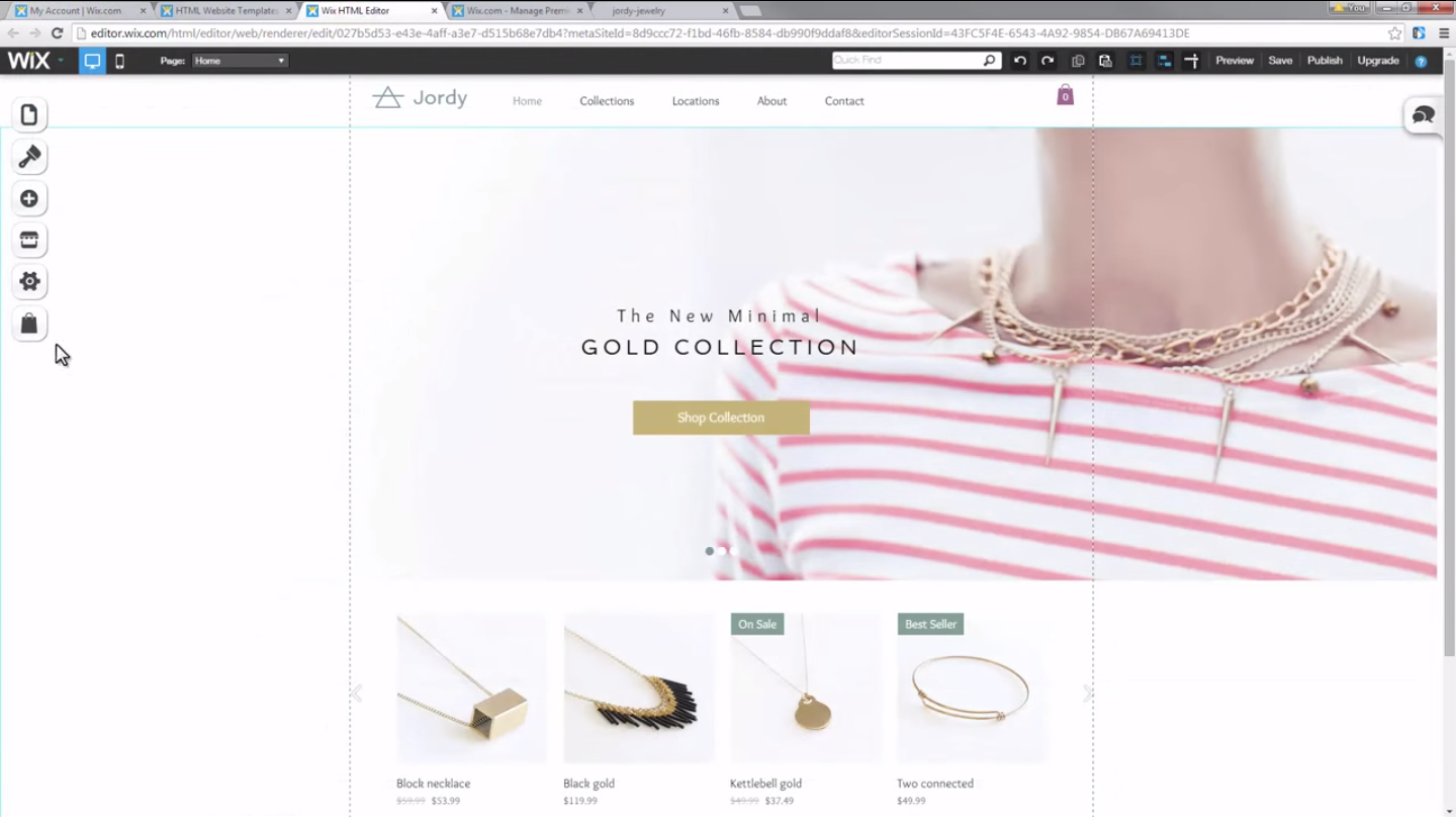 Wix screenshot 2