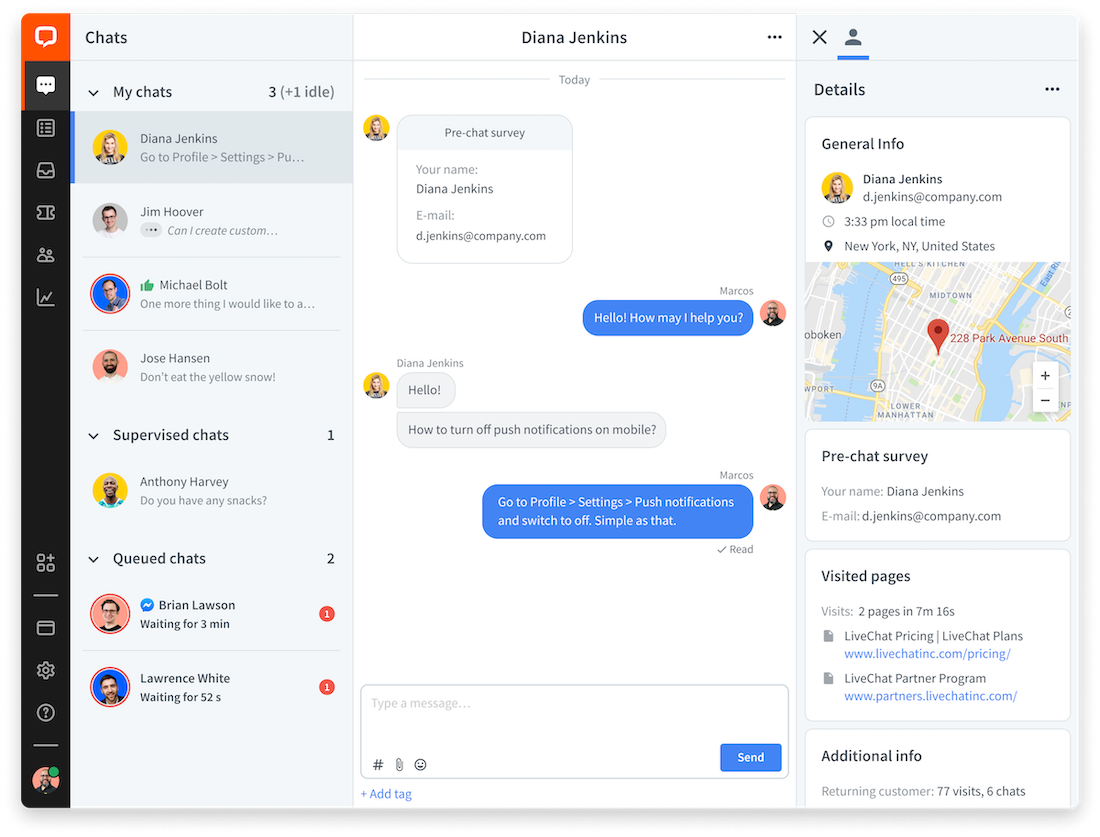 LiveChat screenshot 3