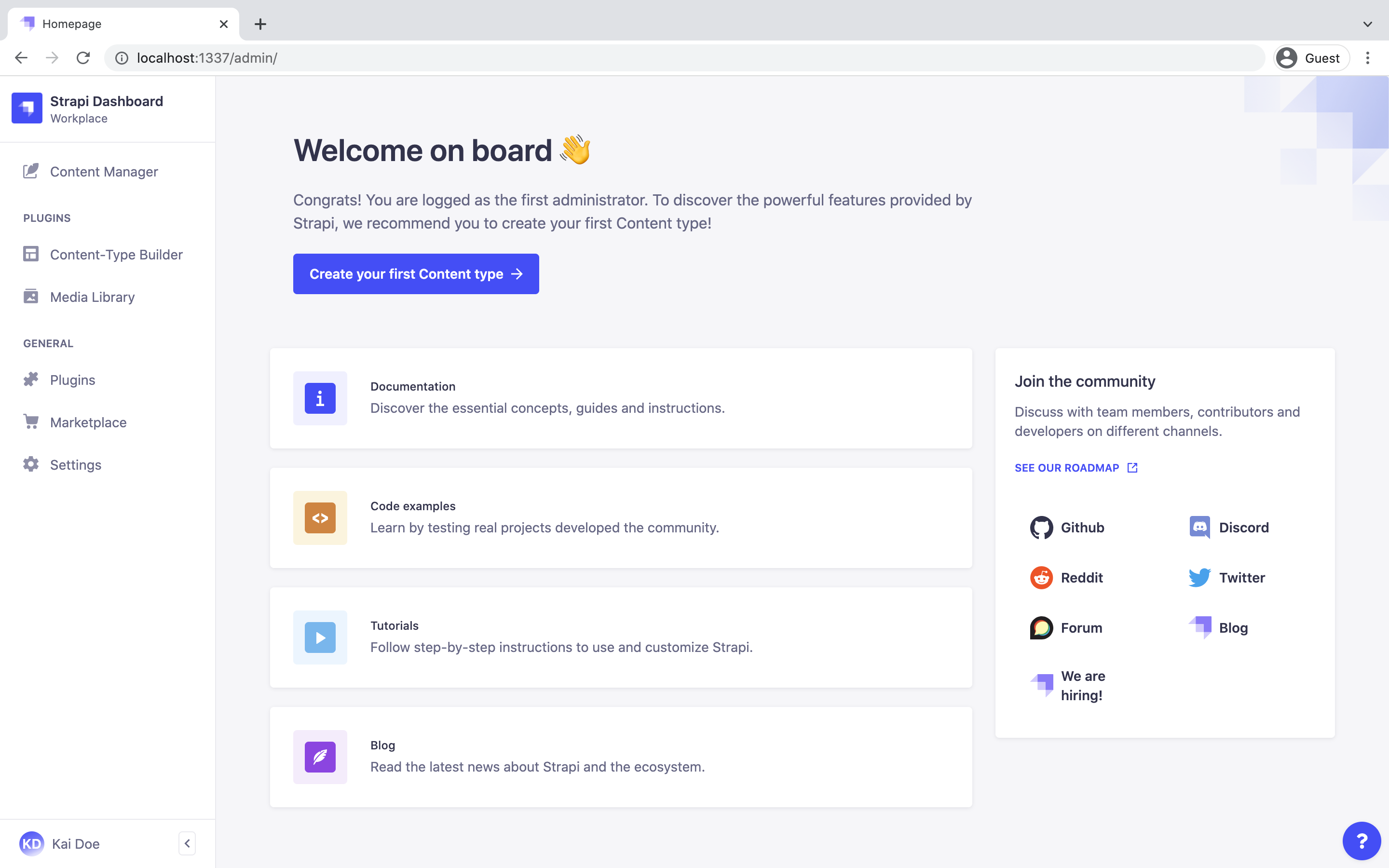 Strapi screenshot 4