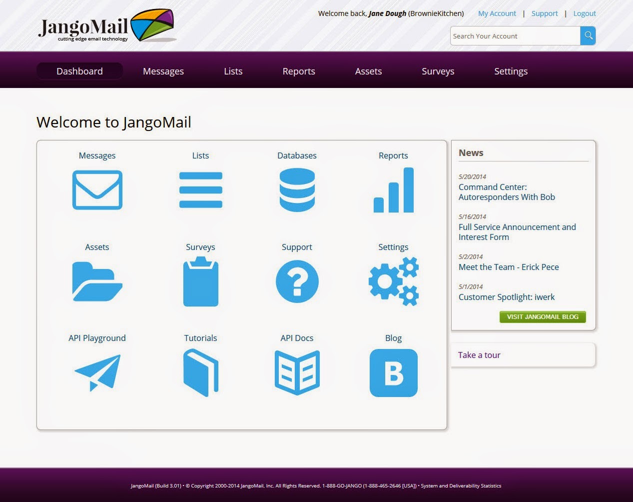 JangoMail screenshot 2