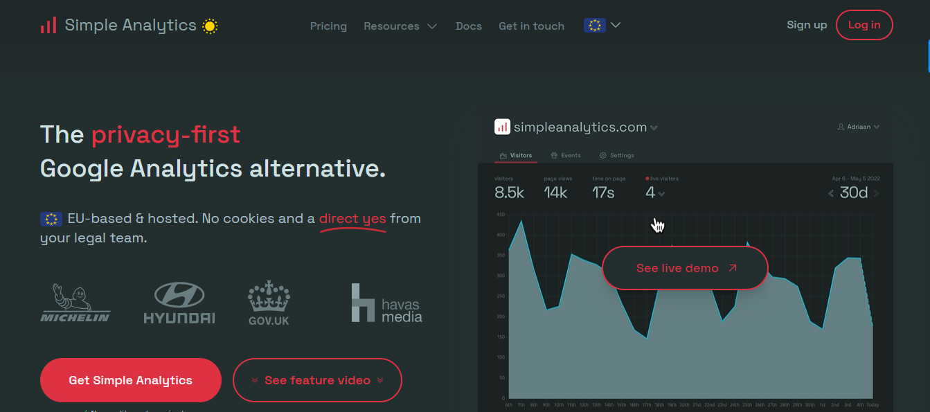 Simple Analytics screenshot 2