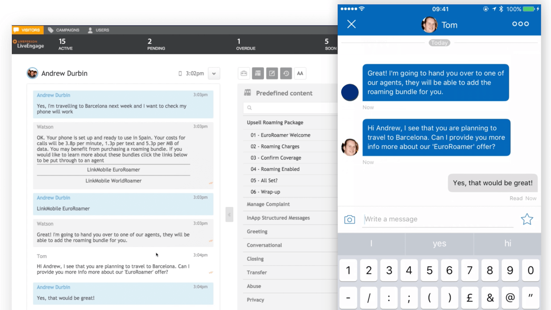 LivePerson screenshot 3