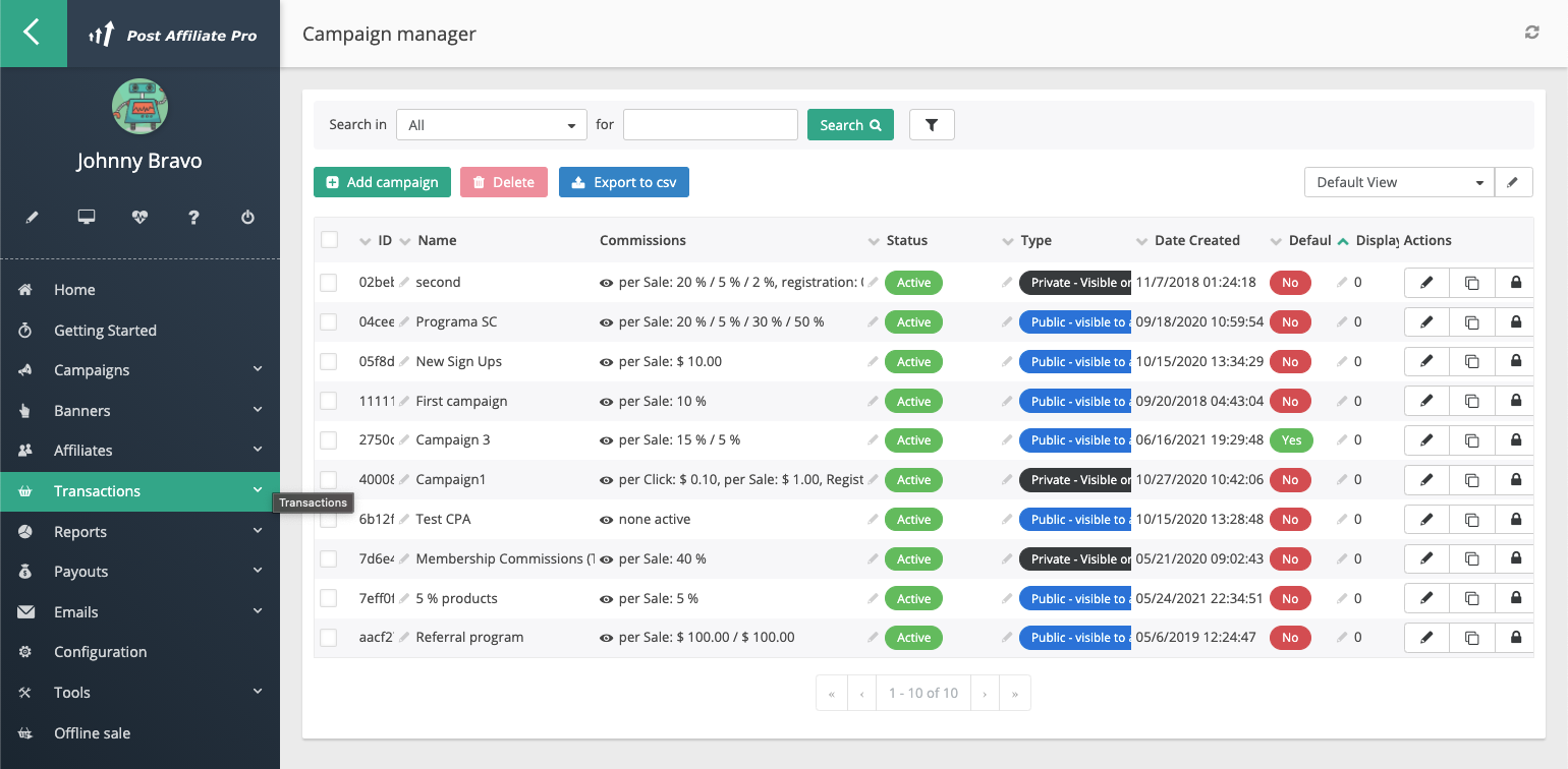 Post Affiliate Pro 0