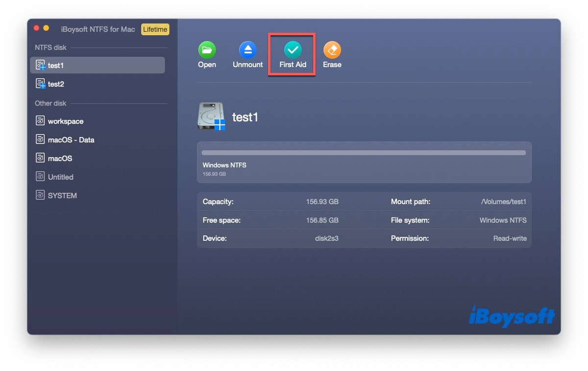 iBoysoft NTFS for Mac 2